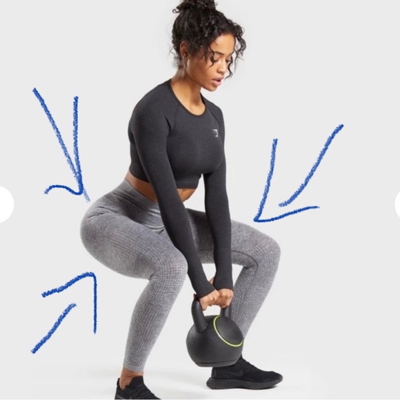 Gymshark vital seamless leggings size small : Smokey Grey Marl - Picture 3 of 16